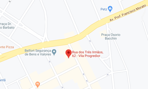 mapa do escritório da Vila Progredidor da CCAP Consultoria